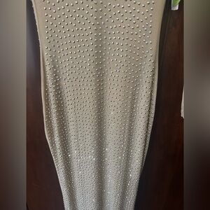 WINDSOR Long Sleeve Sequin embellished Dress for Women Long Gown